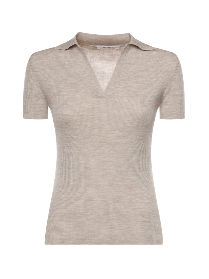 Max Mara T-shirts and Polos Pink Virgin Wool