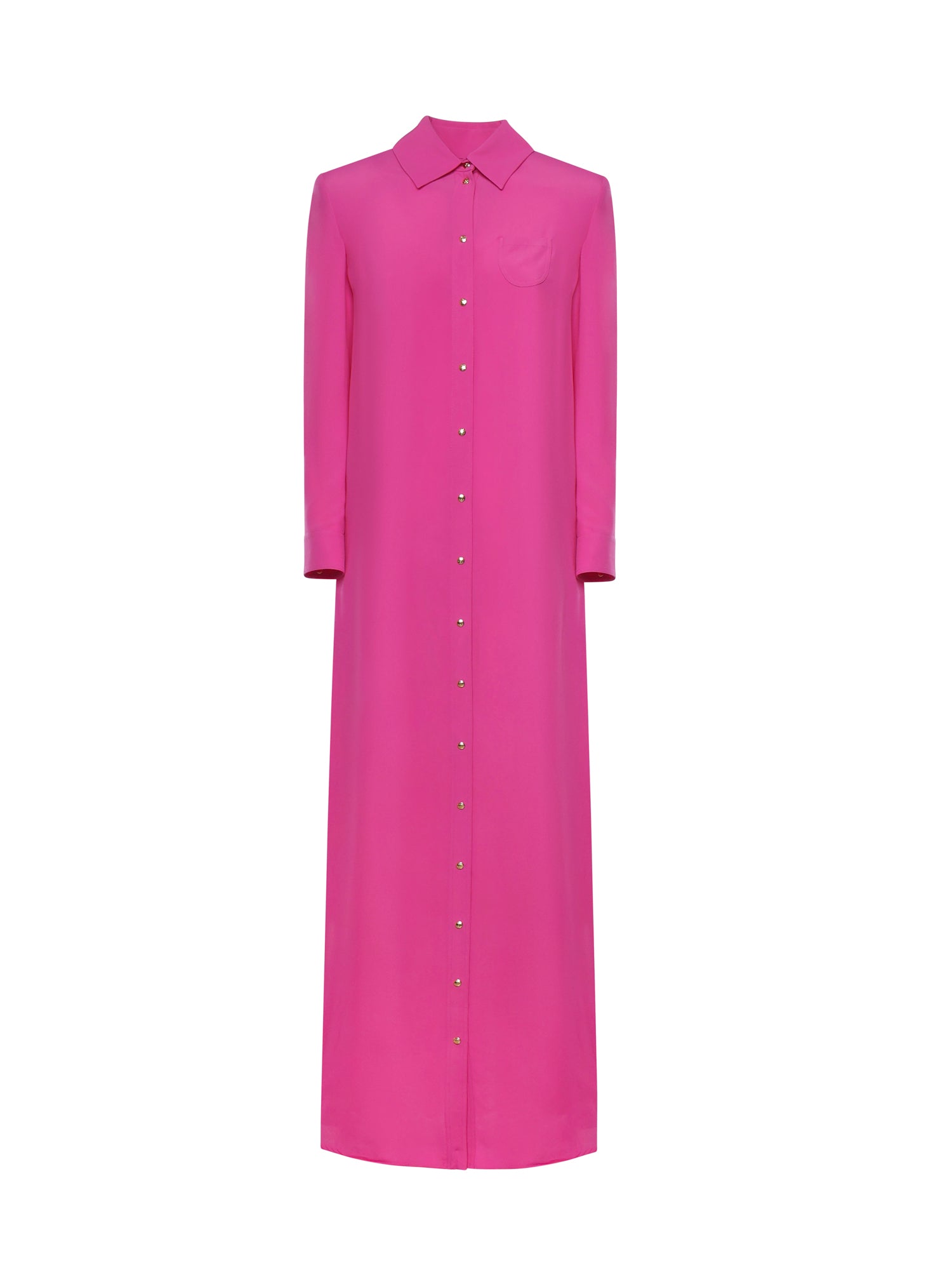 Céline Dresses Fushia Acetate Silk