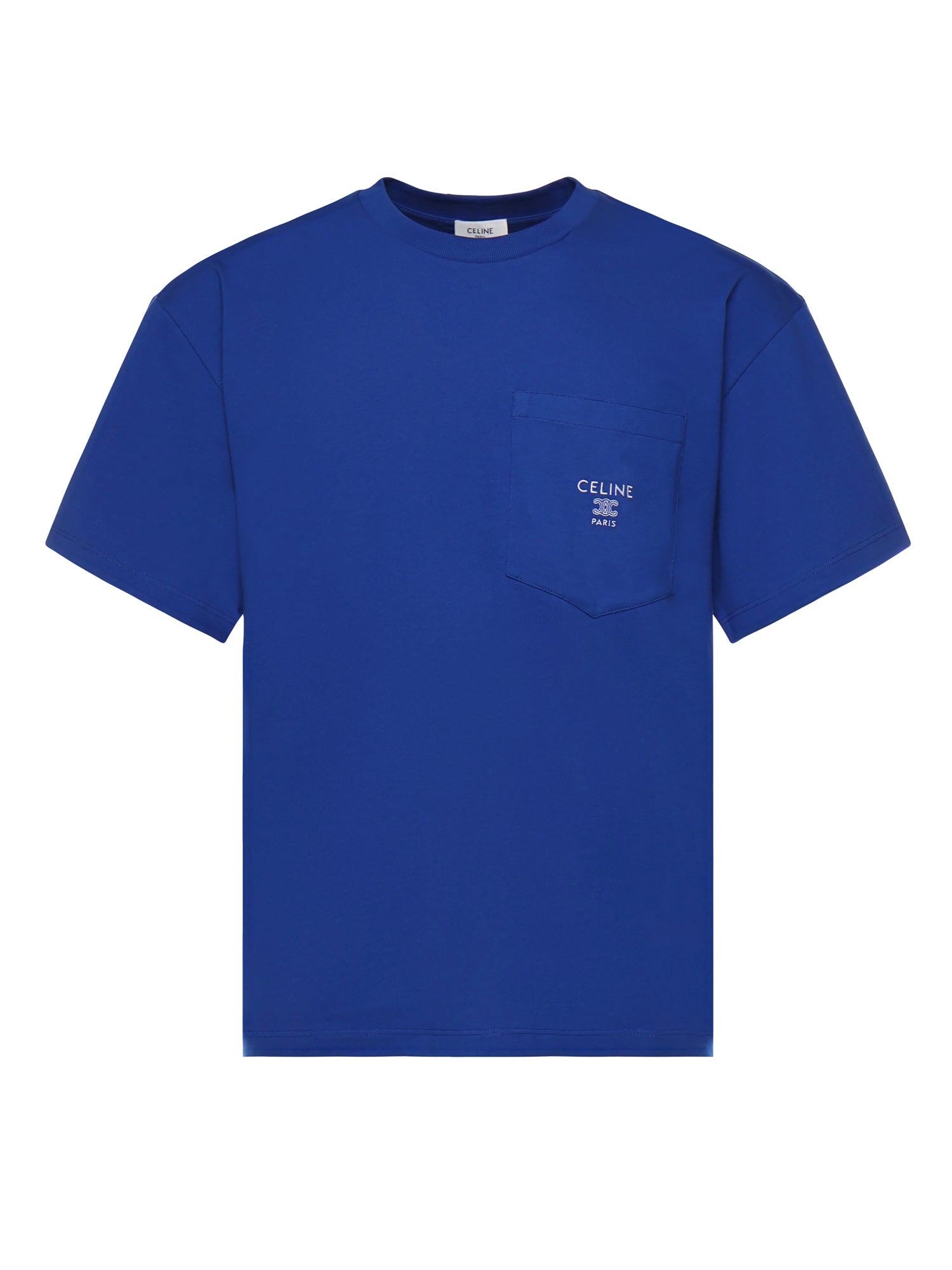 Céline T-shirts and Polos Royal Blue / Off White Cotton