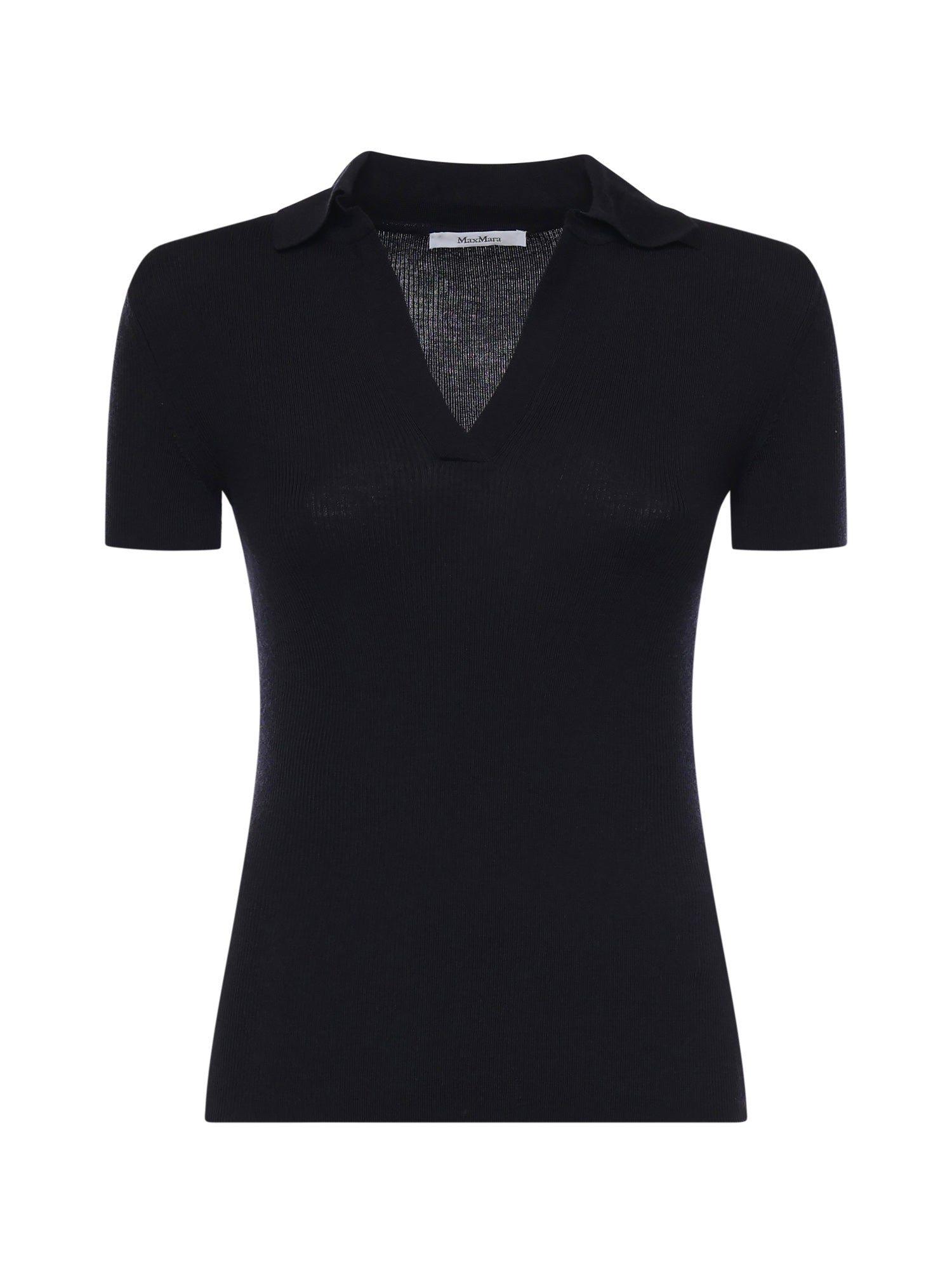Max Mara T-shirts and Polos Blue Virgin Wool