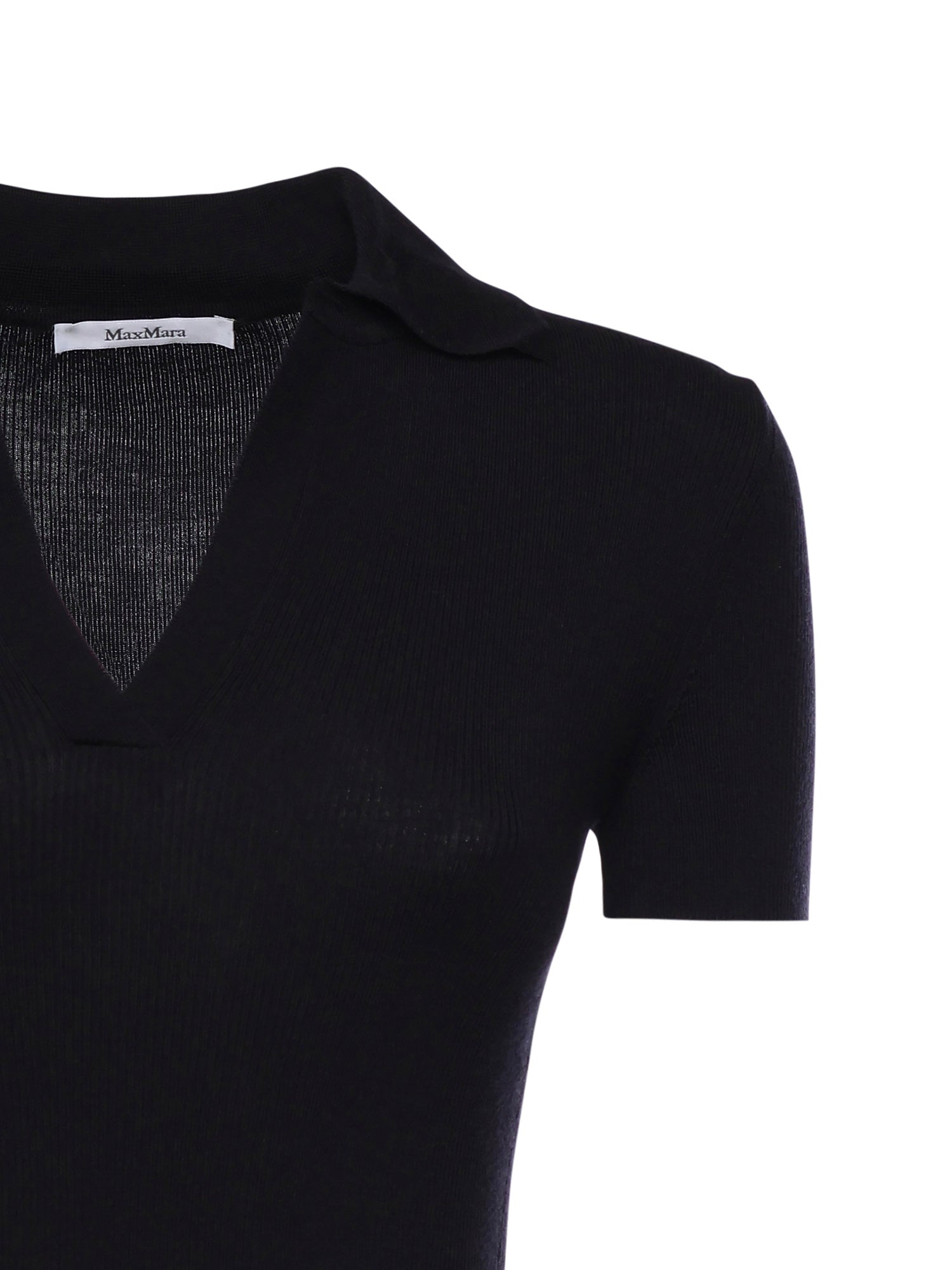Max Mara T-shirts and Polos Blue Virgin Wool