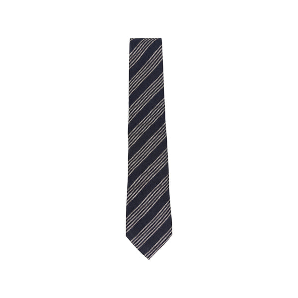 Tie Silk-Wool Blue Ties & Bow