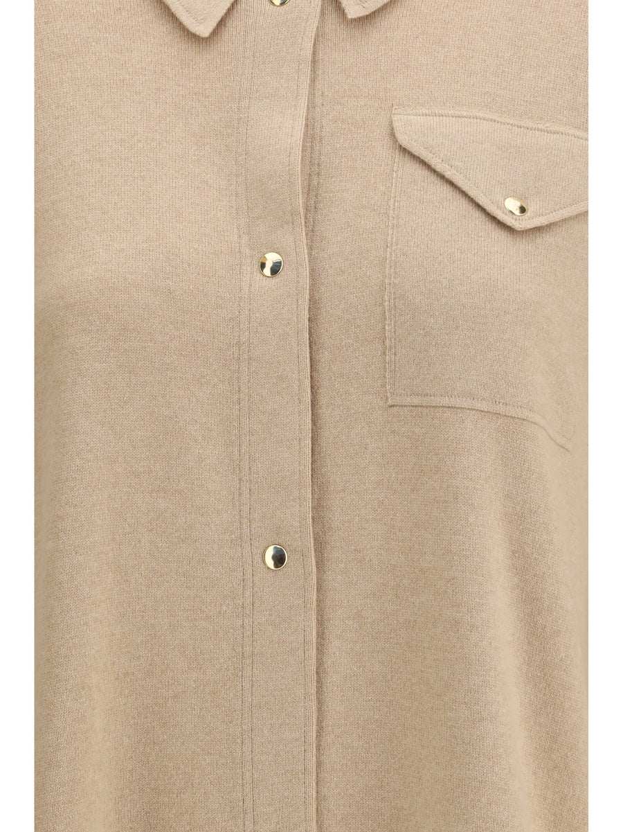 Knit Shirt Wool Beech Fleece