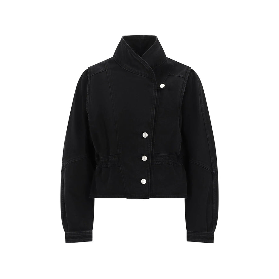 Cotton Denim Jacket Black