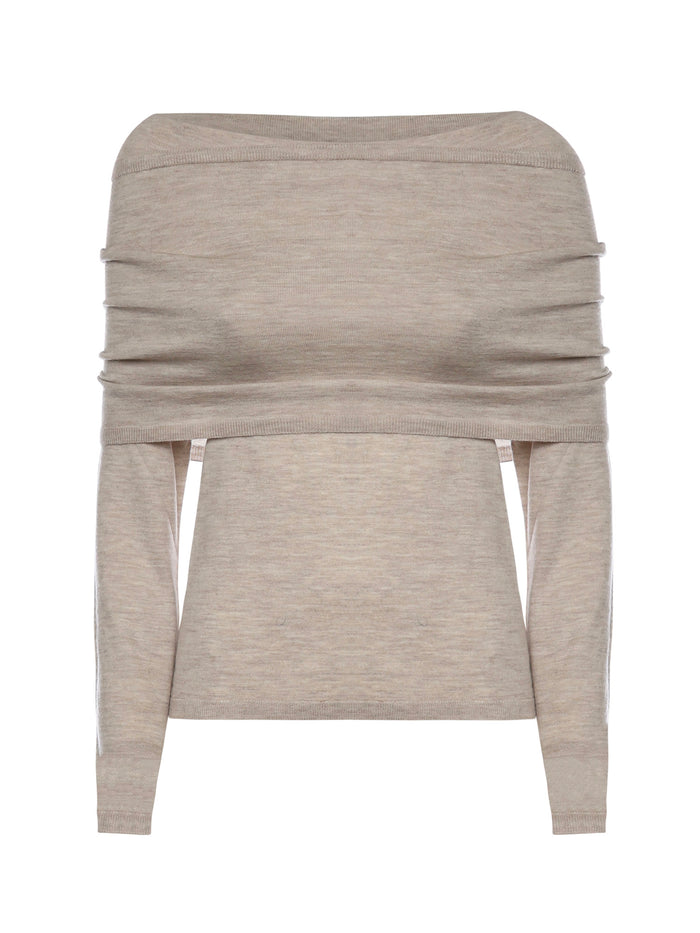 Max Mara Sweaters Beige Cashmere