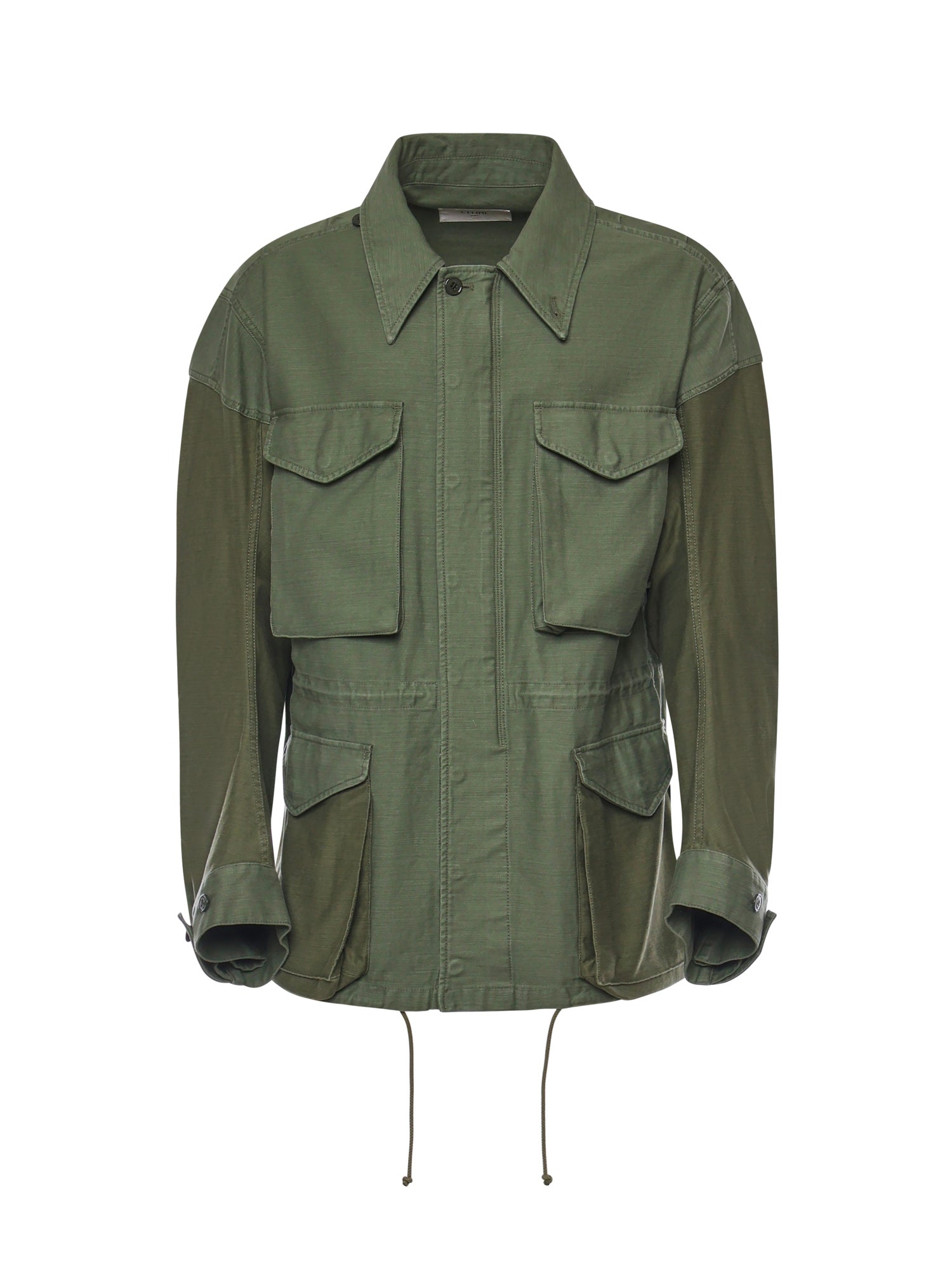 Céline Coats Light Green Cotton
