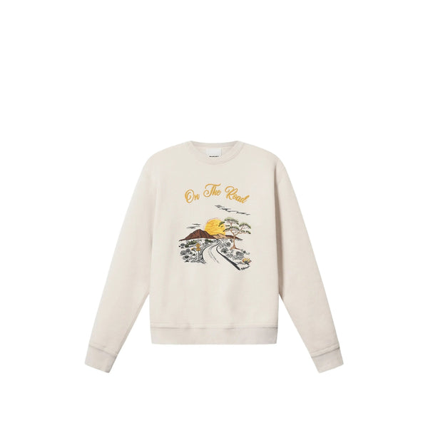 Crewneck Sweatshirt Neutrals Cotton: Sweatshirts