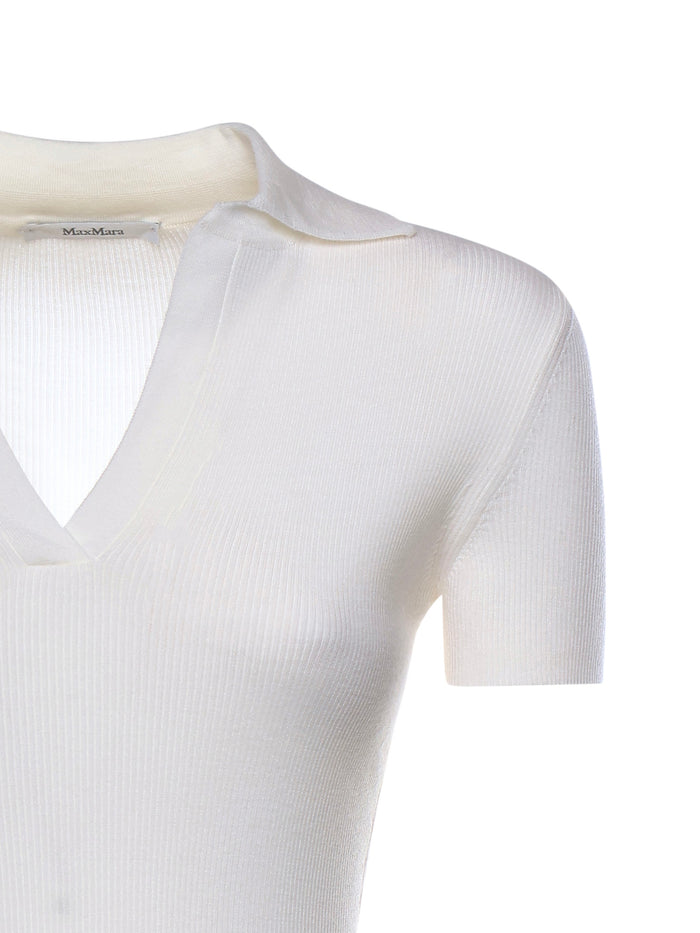 Max Mara T-shirts and Polos White Virgin Wool