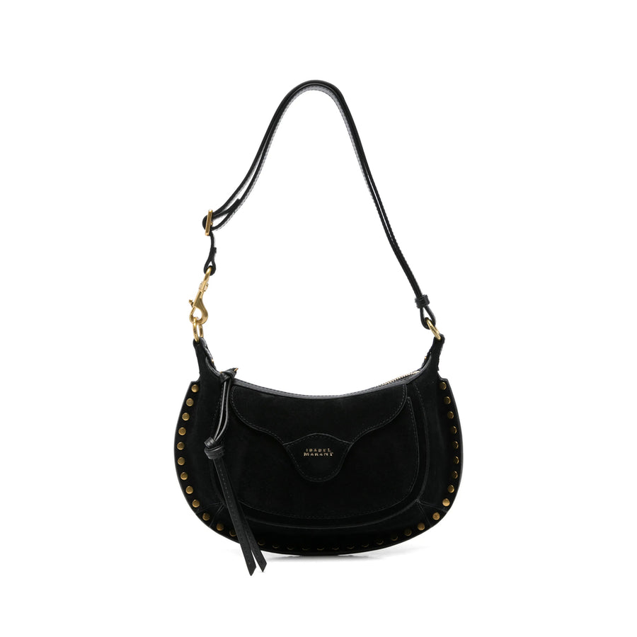 Tote Bag Black Calf Suede