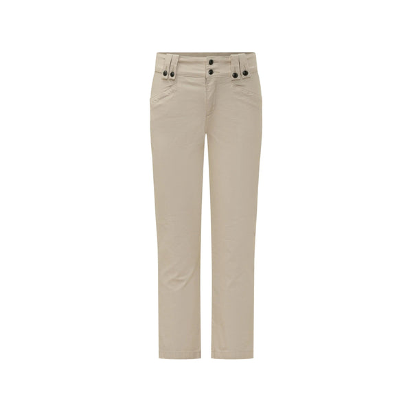 Straight-Leg Leather Trousers Neutrals Straight