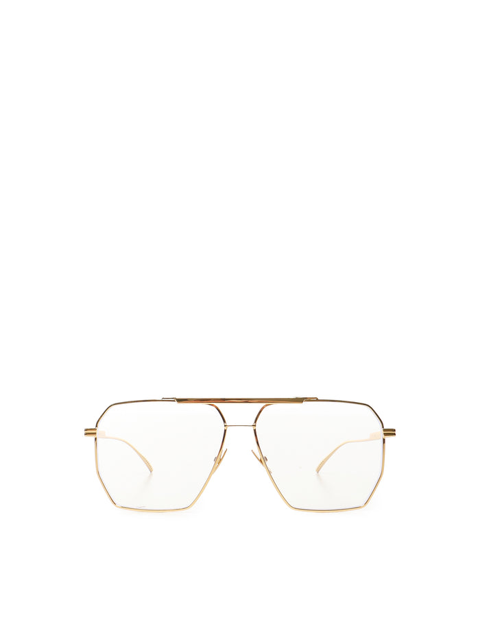 Bottega Veneta Sunglasses Gold-gold-transp Metal