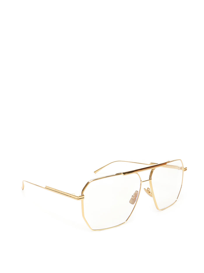 Bottega Veneta Sunglasses Gold-gold-transp Metal