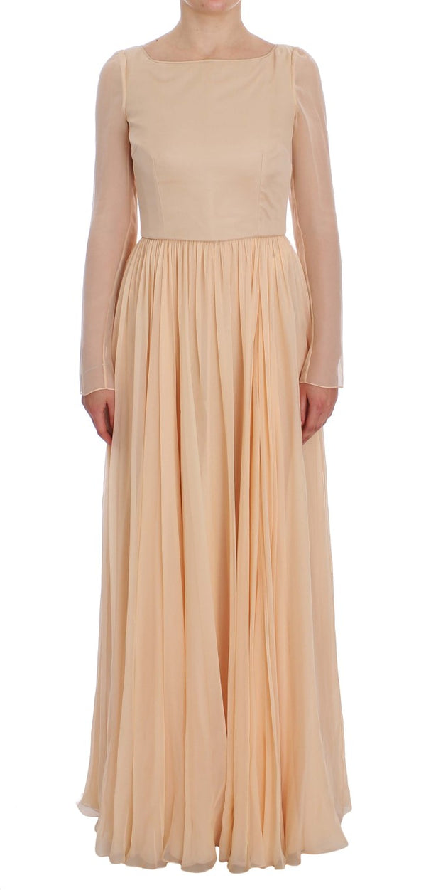 Dolce & Gabbana 100% Silk; Lining: 70% Silk dress in beige