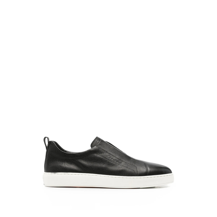 Sneakers Black Calf Leather Trainers