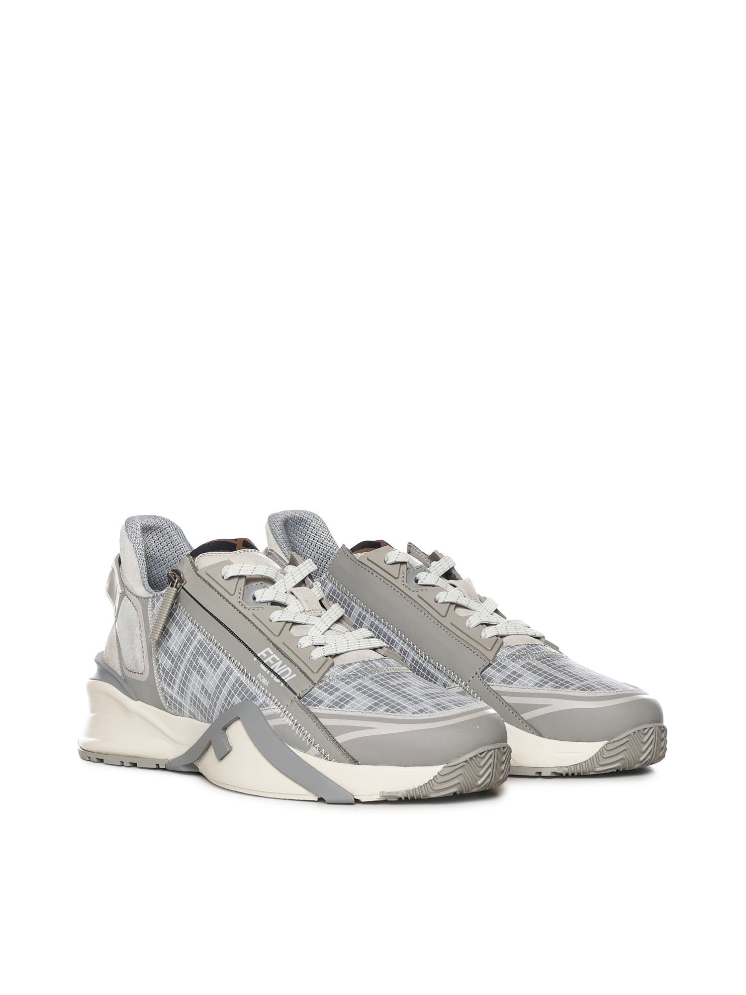 Fendi Sneakers Grey Polyamide