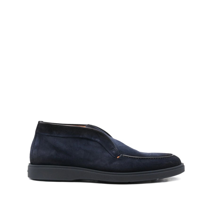 Loafers Blue Suede Suede: 100