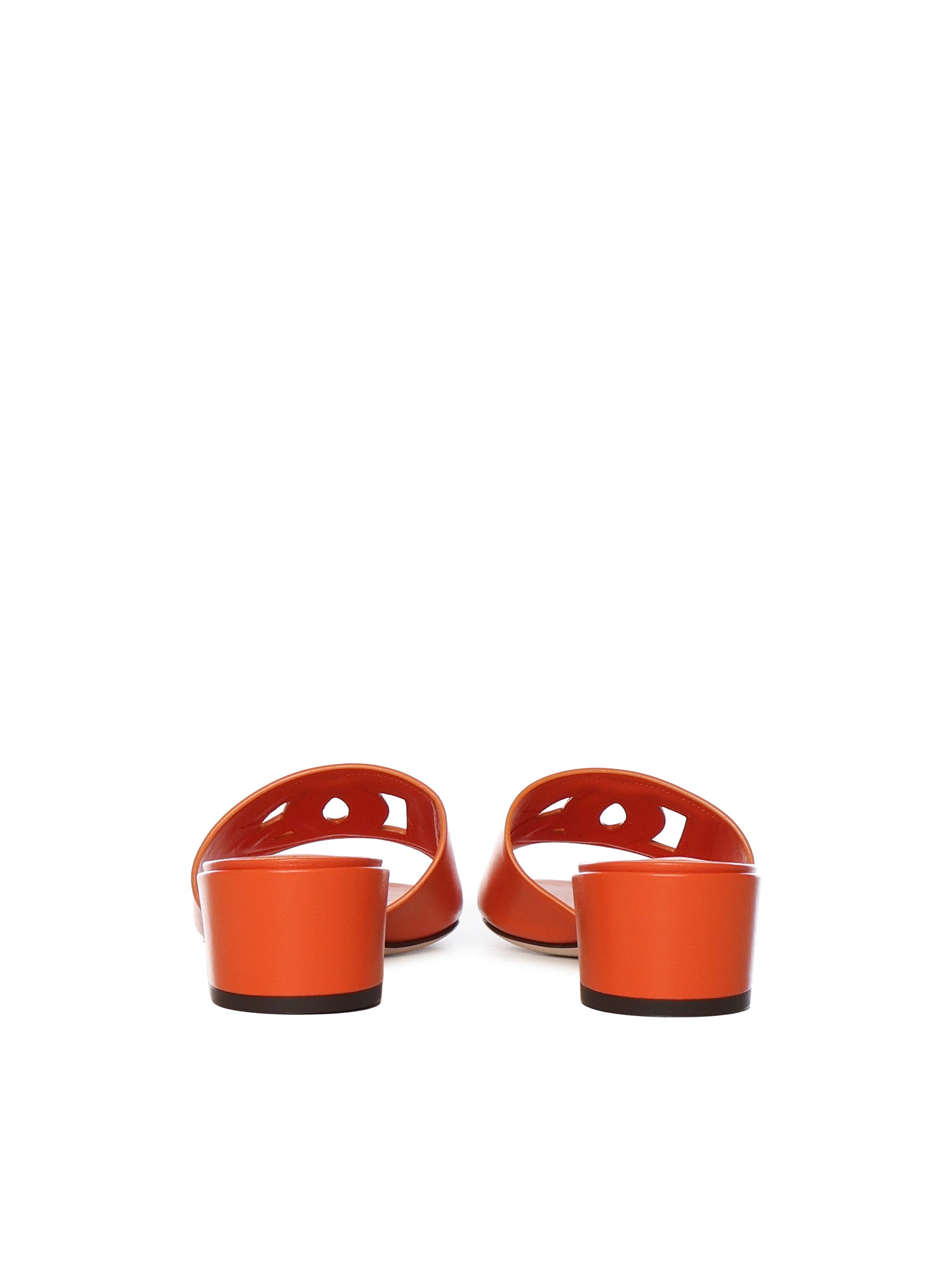 Dolce & Gabbana Sandals Orange Calfskin