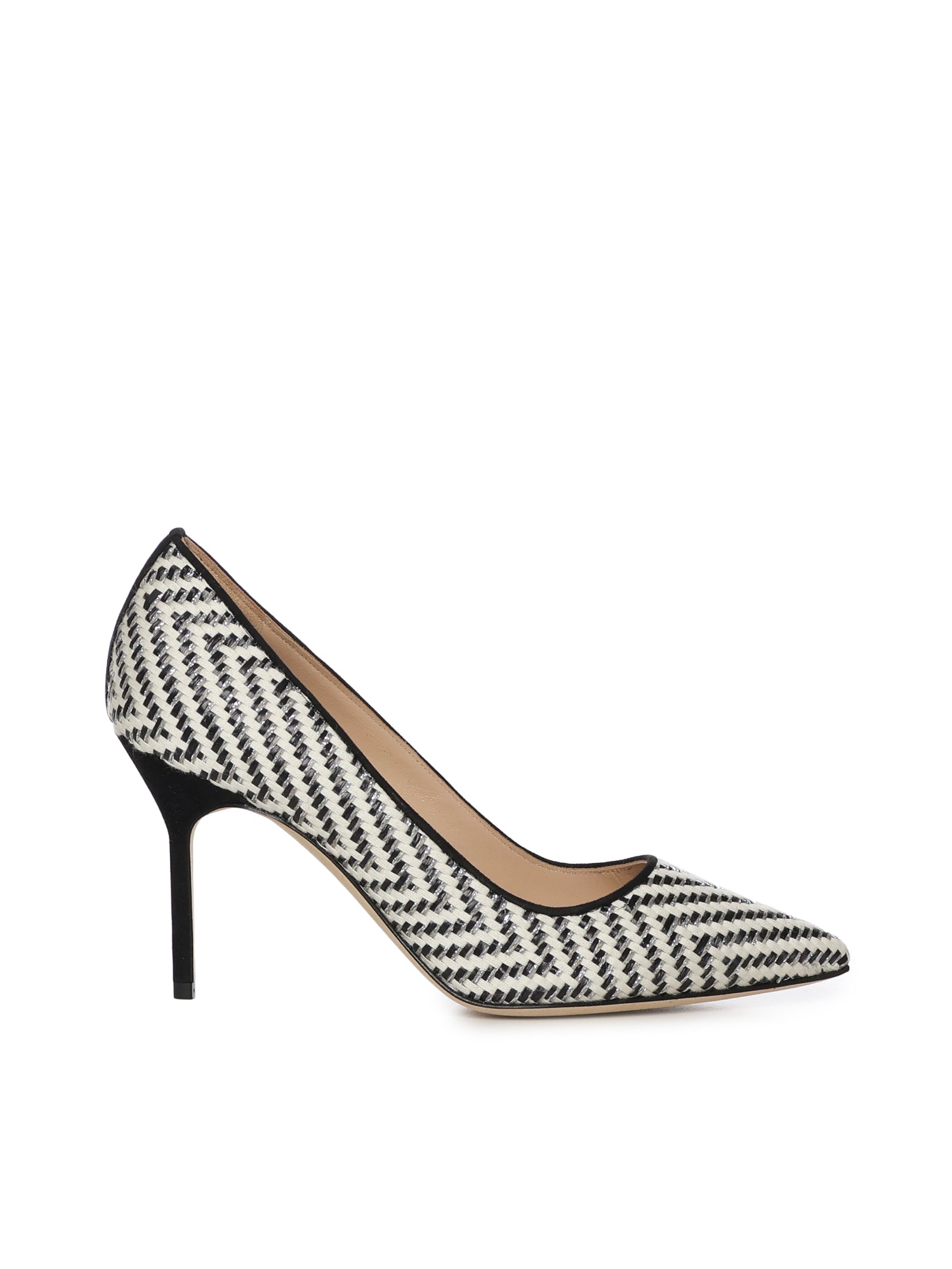 Manolo Blahnik With Heel White Fabric