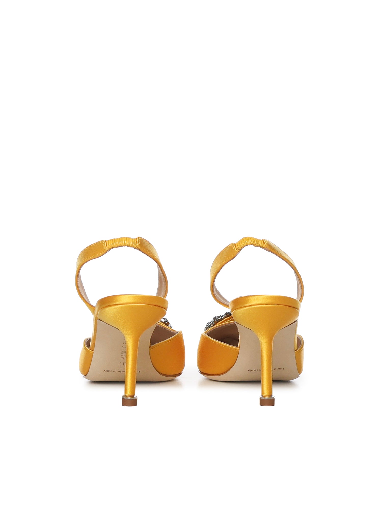 Manolo Blahnik Flat shoes Yellow Viscose
