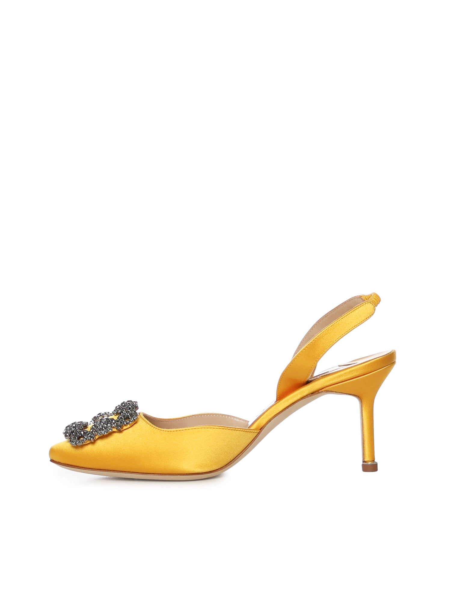 Manolo Blahnik Flat shoes Yellow Viscose