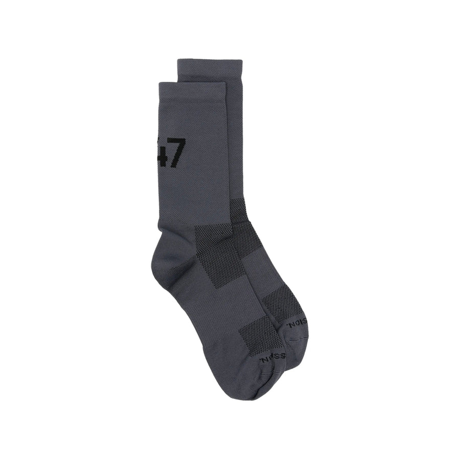 Ankle Socks With Mesh Panelling Grey Polyamide