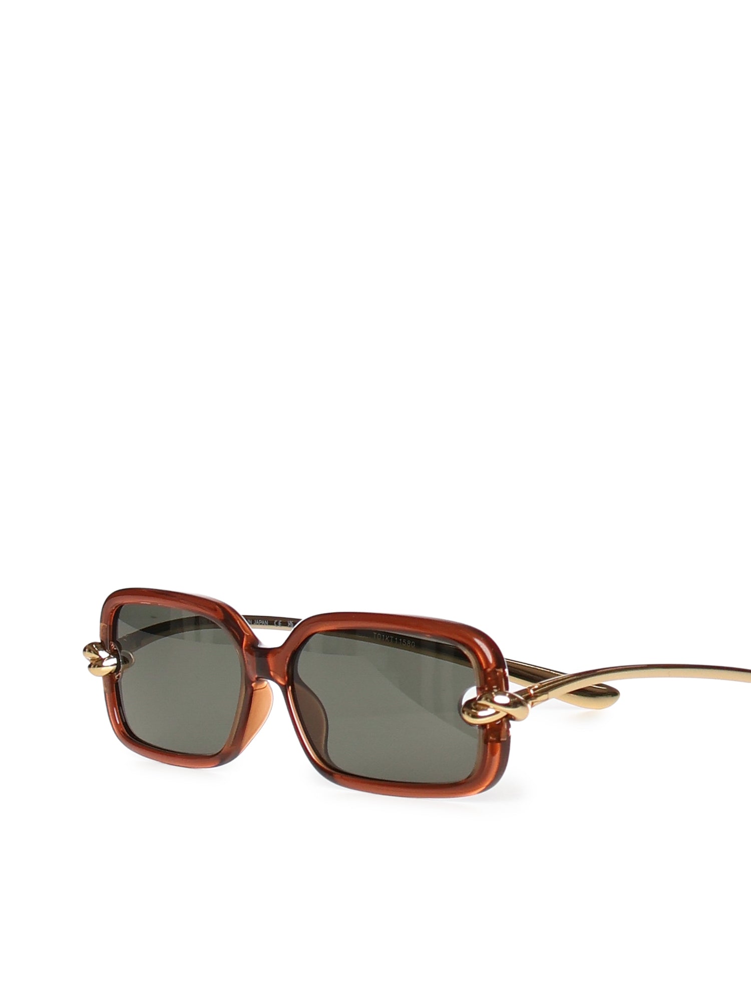 Bottega Veneta Sunglasses Brown-gold-grey Polyamide