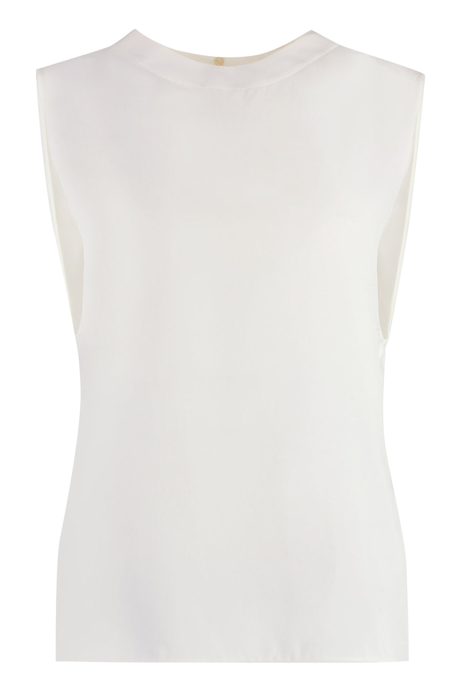 Saint Laurent Silk Top White Vests & Tank Tops