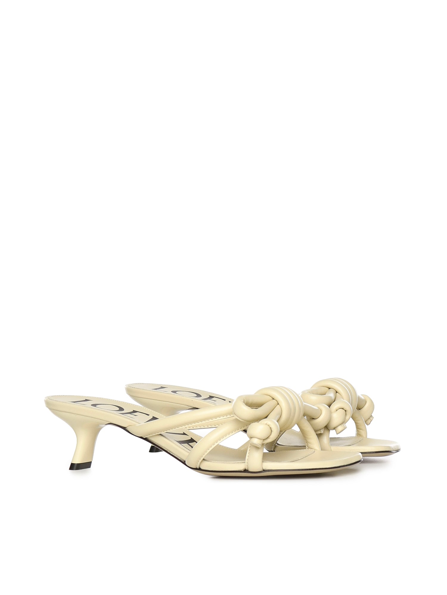 Loewe Sandals White Lambskin