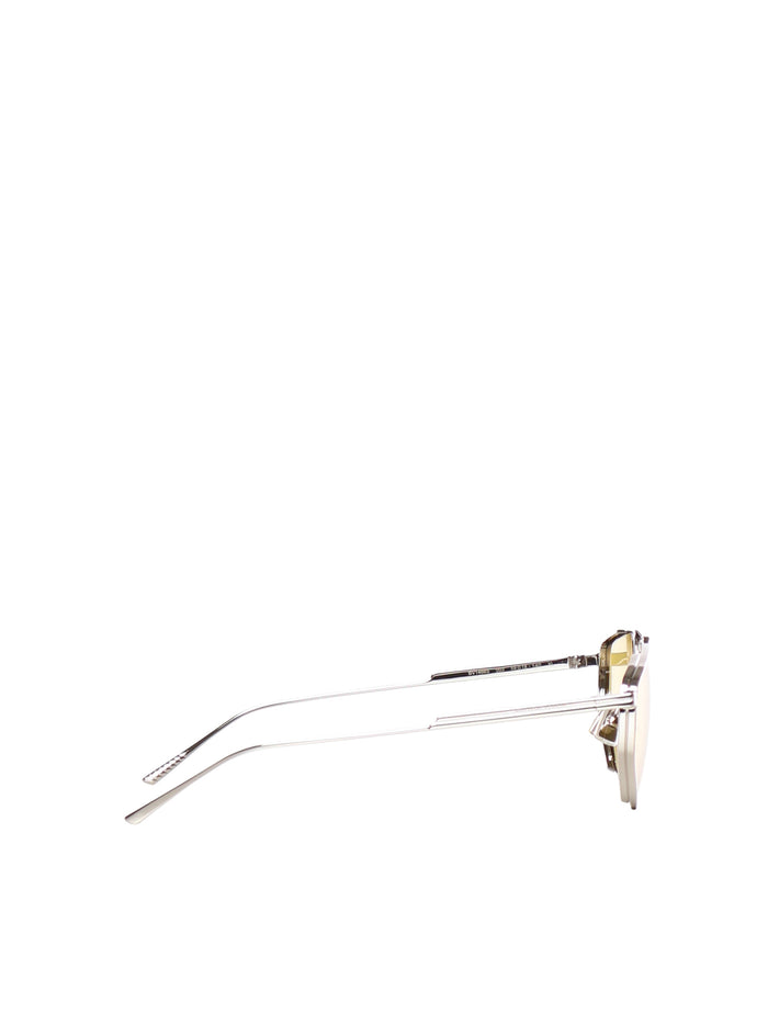 Bottega Veneta Sunglasses Silver/yellow Metal