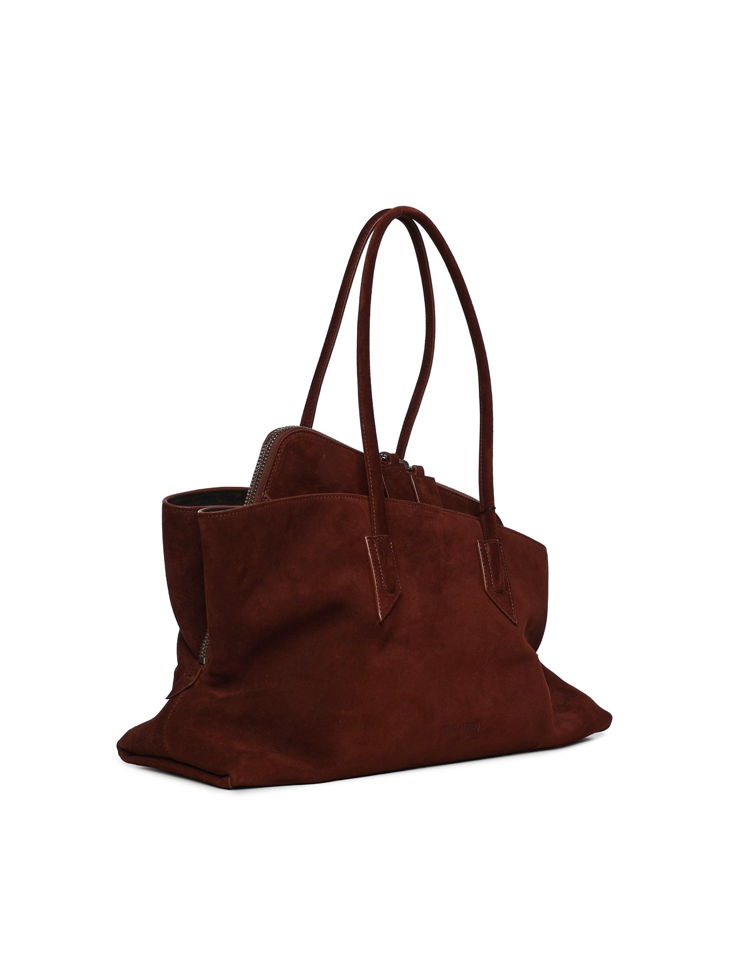 The Attico Bags Light Chocolate Suede