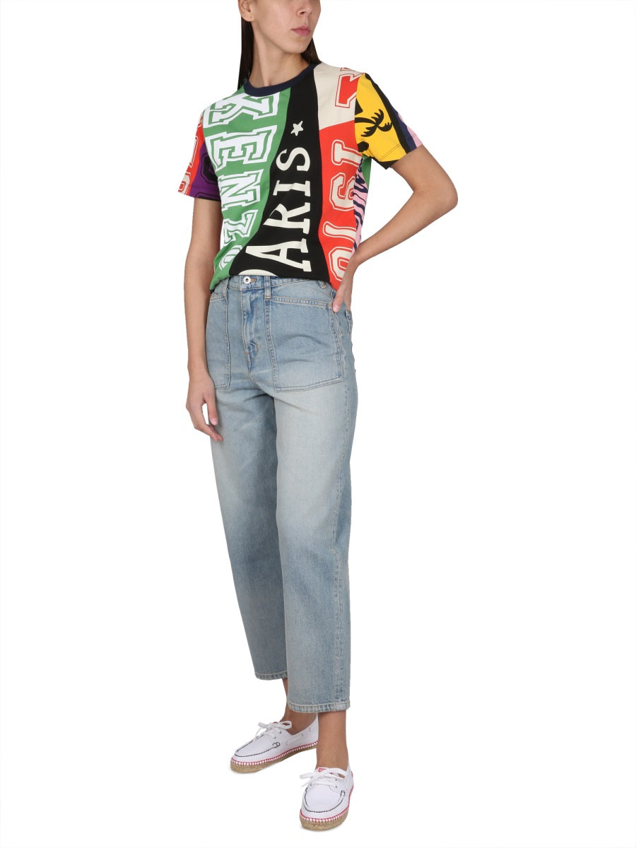 Carrot Fit Jeans Denim Cotton