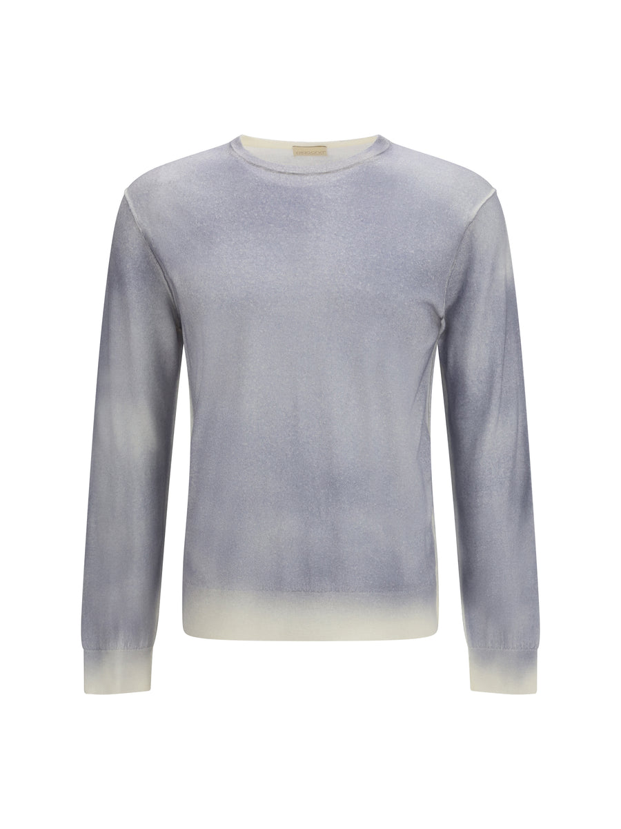 Aragona Cashmere 100% Merino Wool Ovis Aries sweater in gray