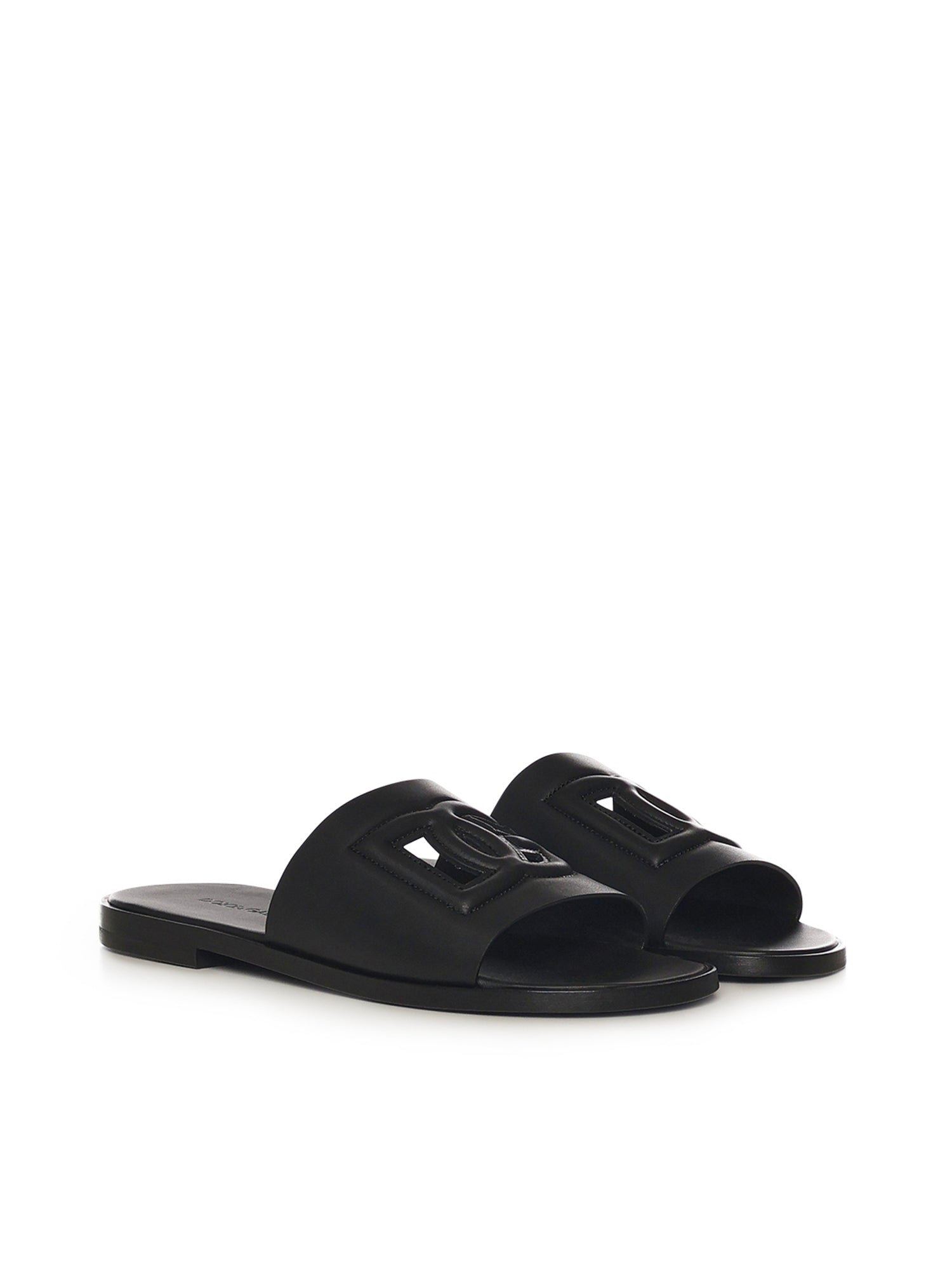 Dolce & Gabbana Sandals Black Calfskin
