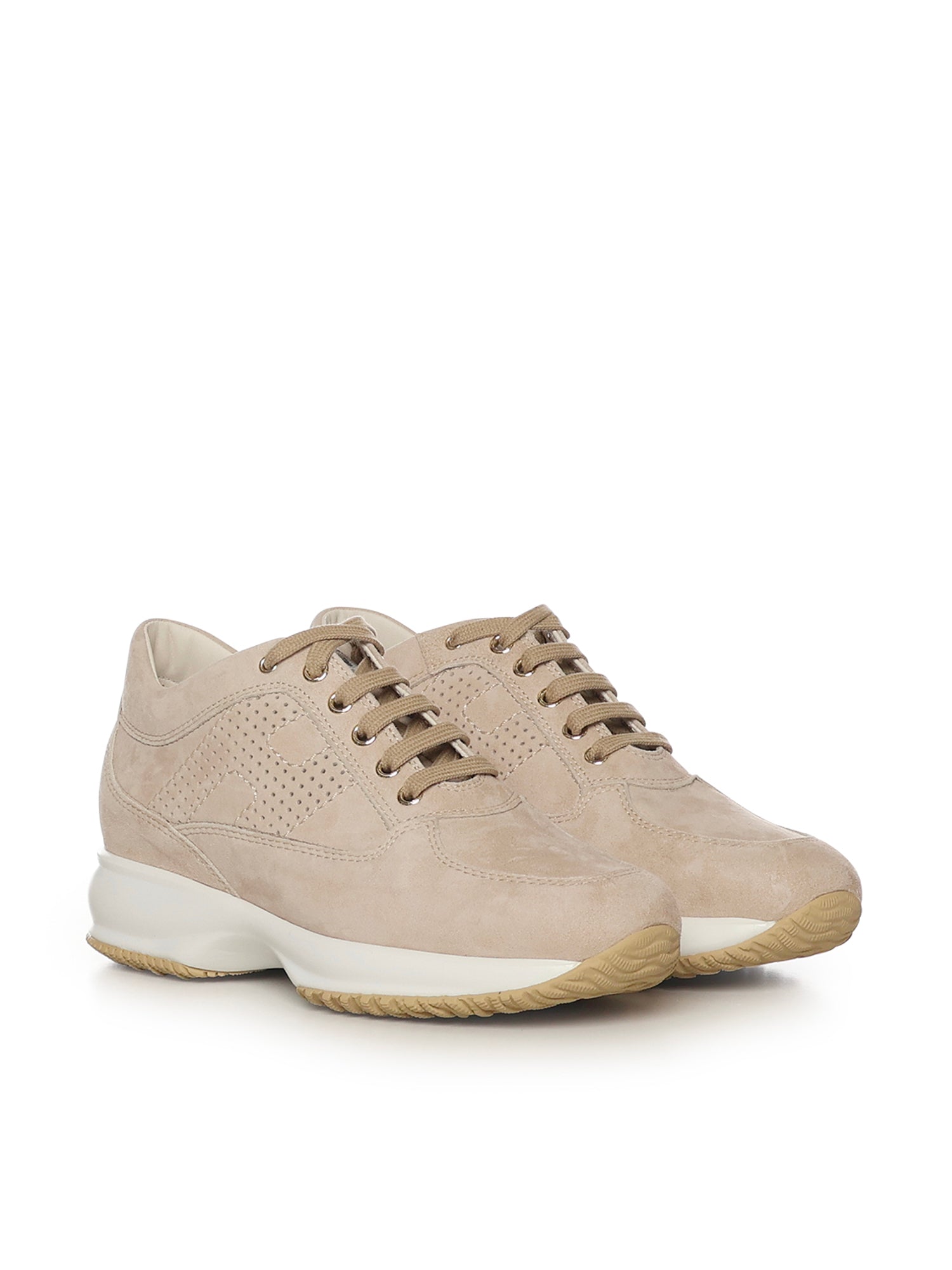 Hogan Sneakers Beige Leather