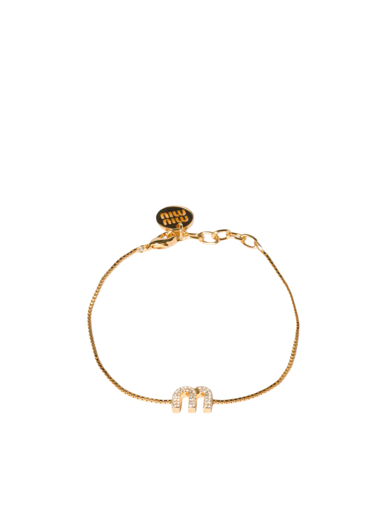 Miu Bijoux Gold/crystal Brass