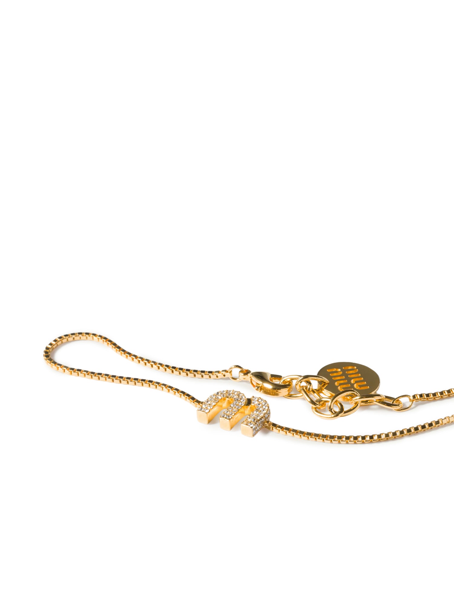 Miu Bijoux Gold/crystal Brass