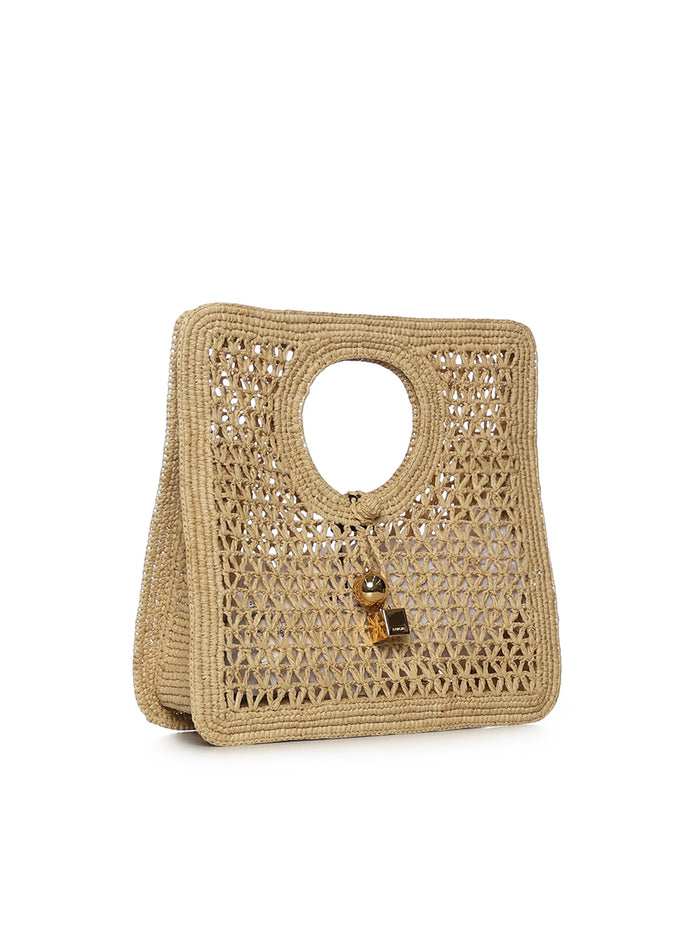 Jacquemus Bags Beige Raffia