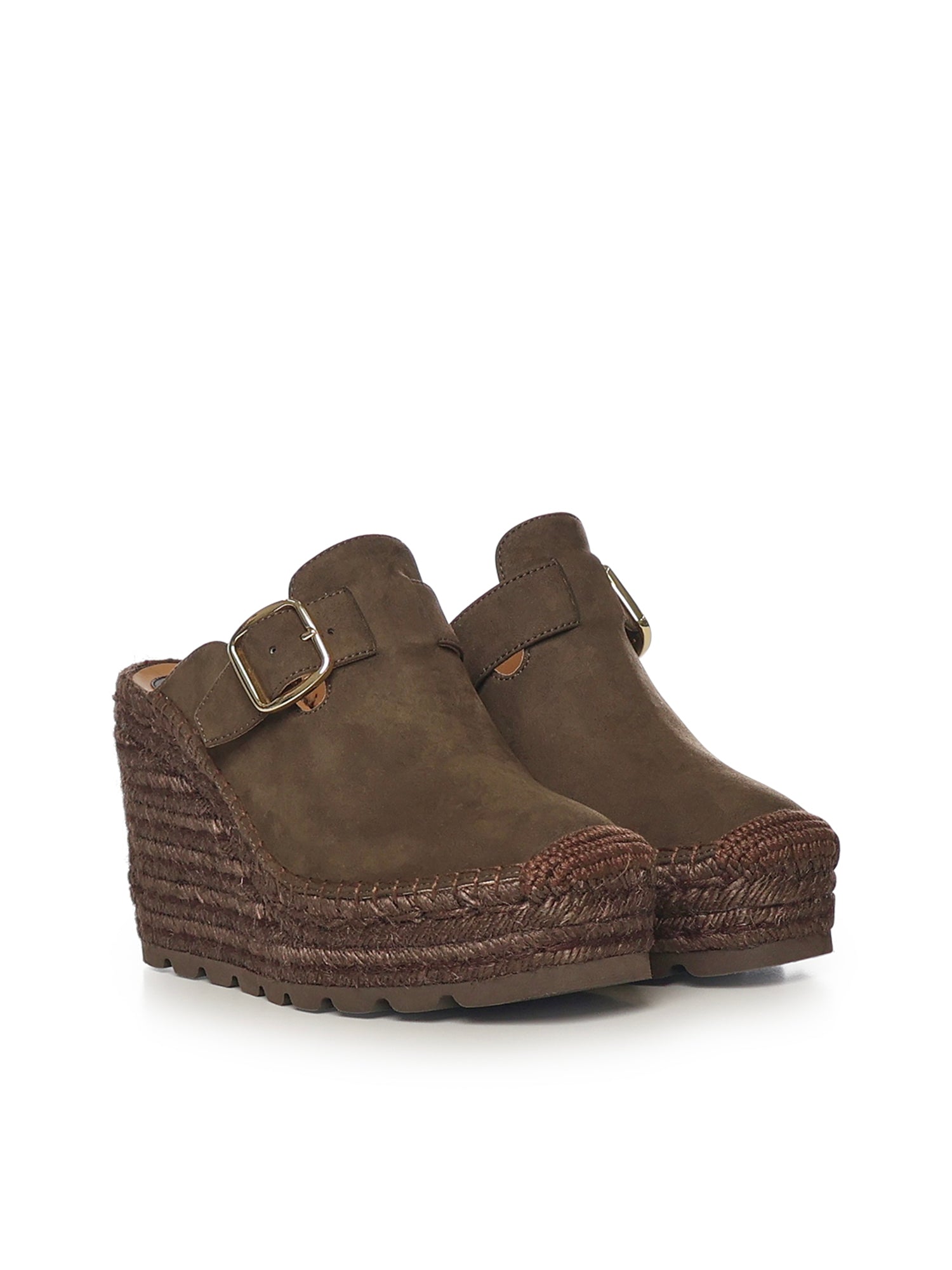 Stella McCartney Sandals Brown Polyamide
