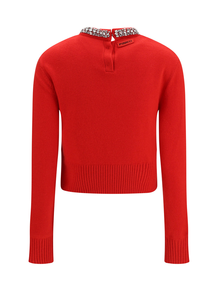Wool Sweater Berlino Hibiscus Red (ovis Aries)