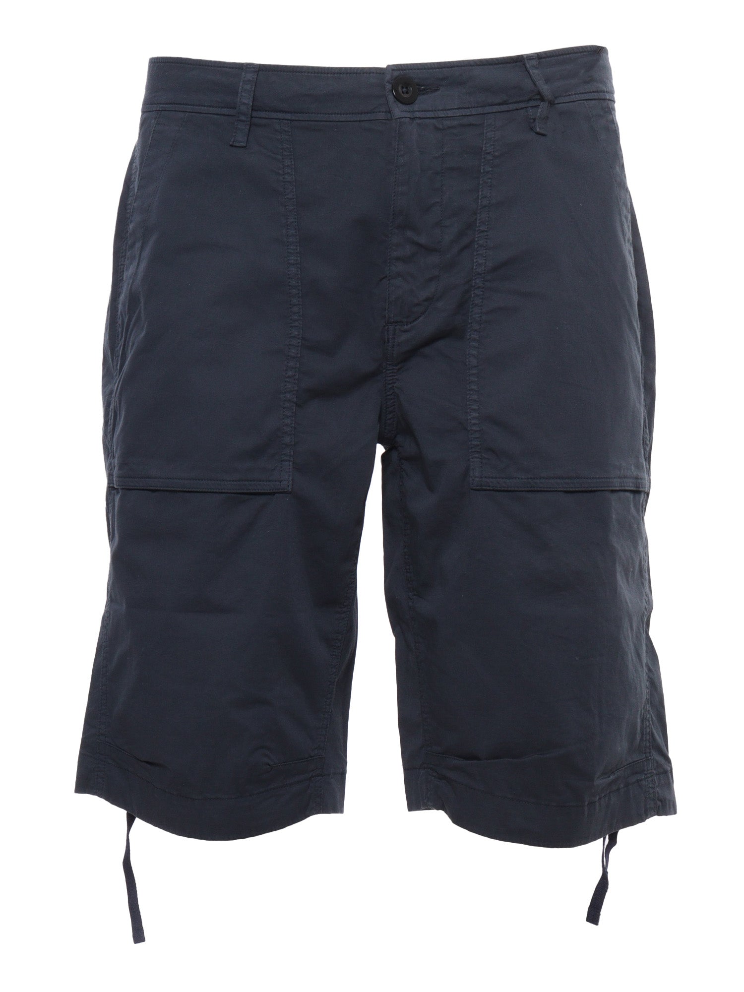 Blue bermuda Cotton Polyester Elastane Short