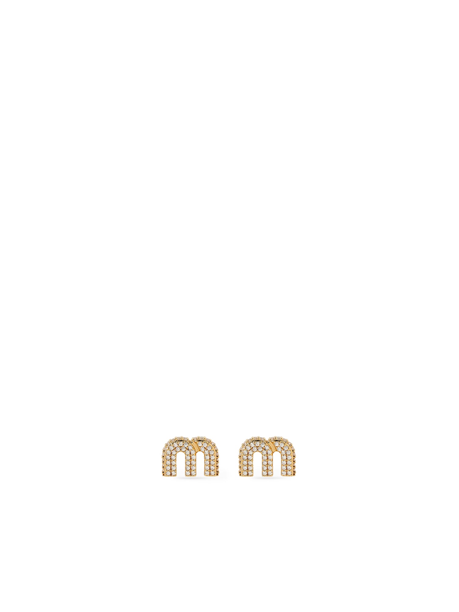 Miu Bijoux Gold/crystal Brass