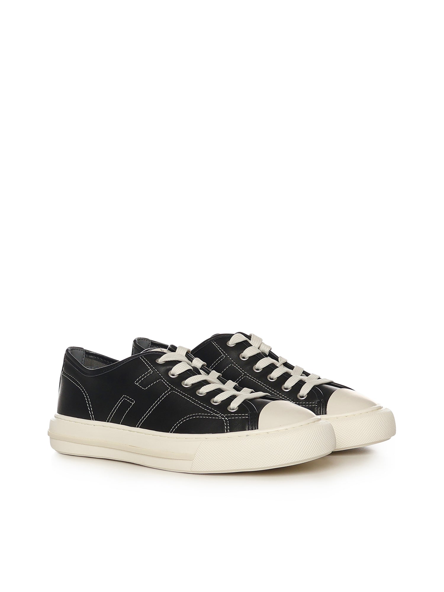 Hogan Sneakers Black Lambskin