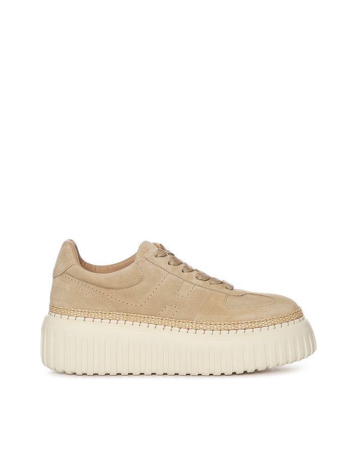 Hogan Sneakers Beige Leather