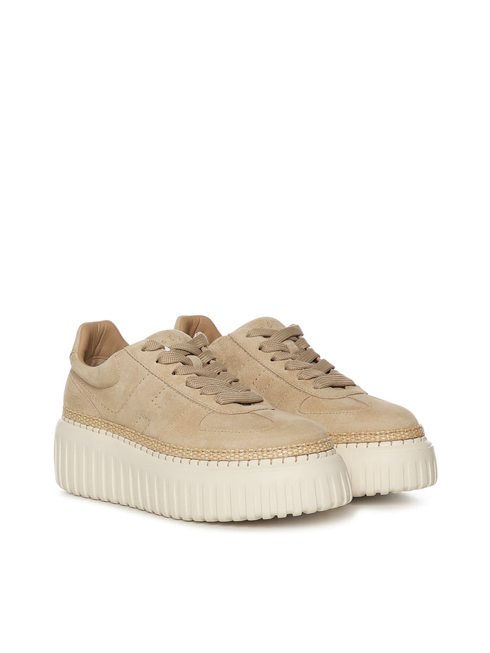 Hogan Sneakers Beige Leather