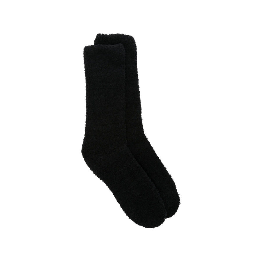 Socks Fincher Black Ribbed Cotton