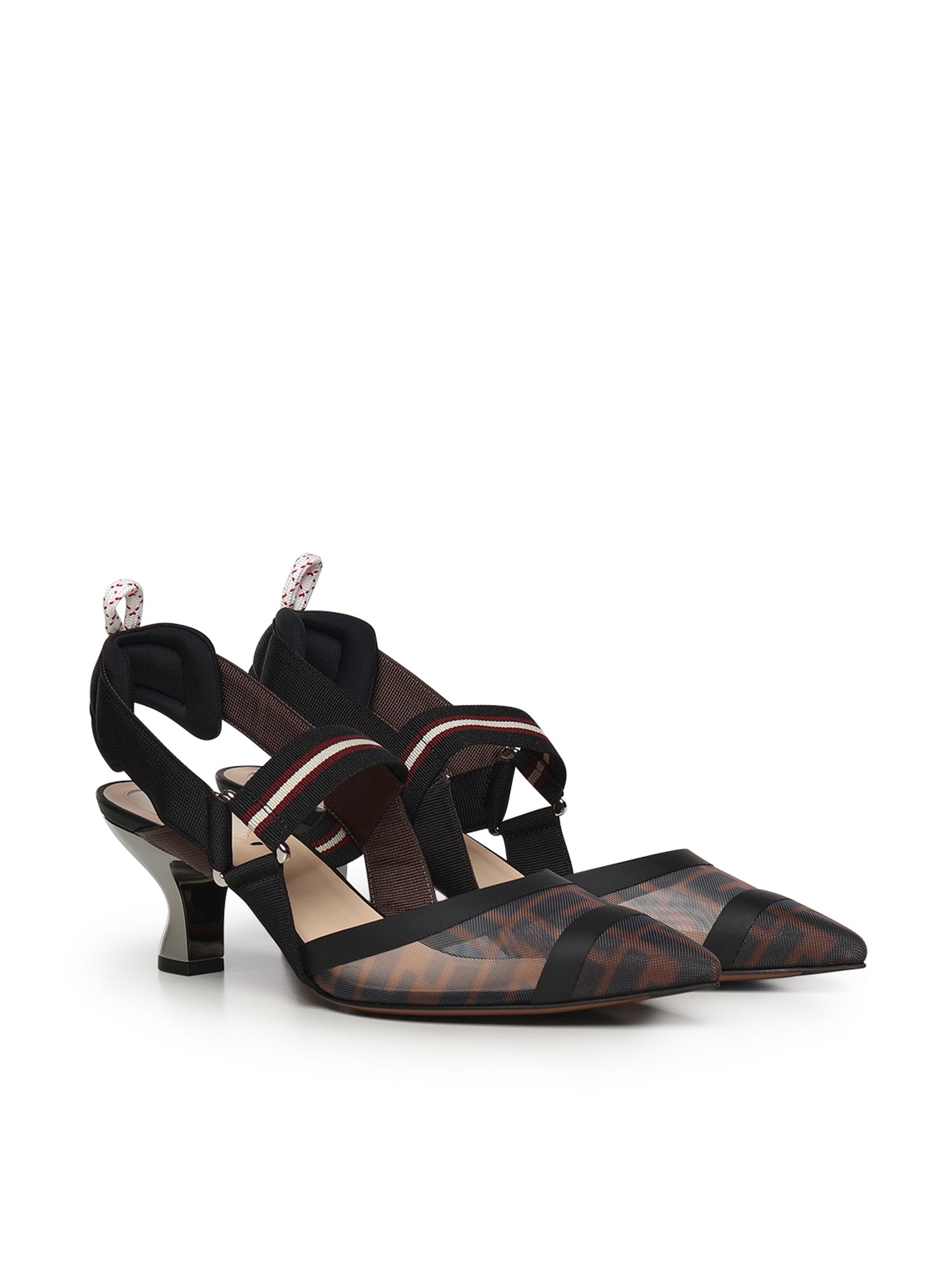 Fendi Flat Shoes Brown Polyamide
