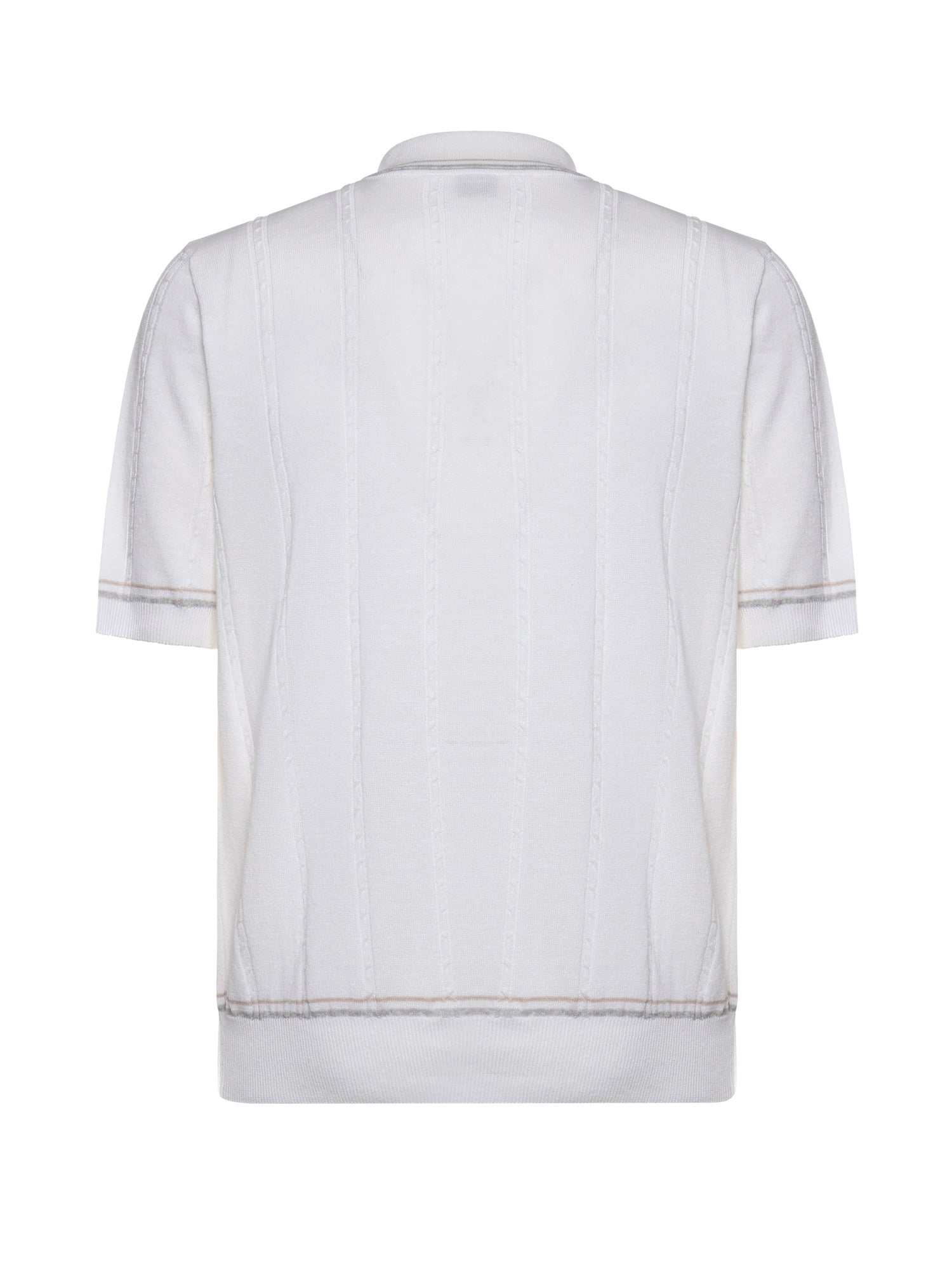 Eleventy T-shirts and Polos White, Light Gray, Sand Linen