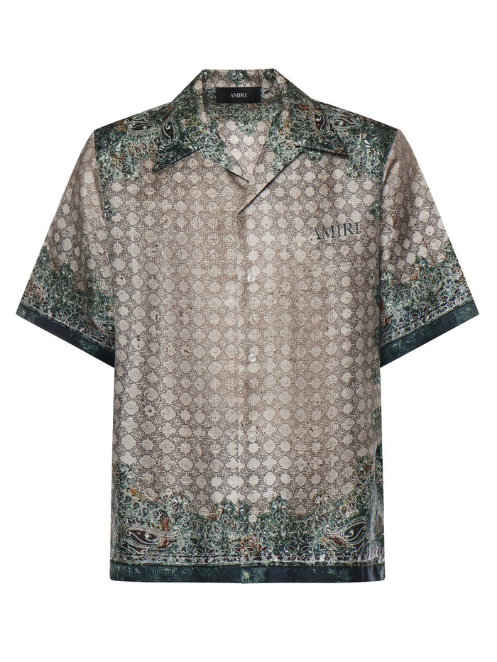 Amiri Shirts Red Silk