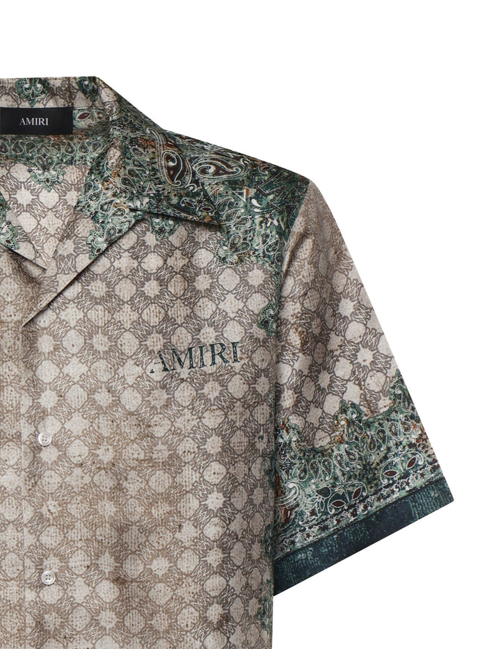 Amiri Shirts Red Silk