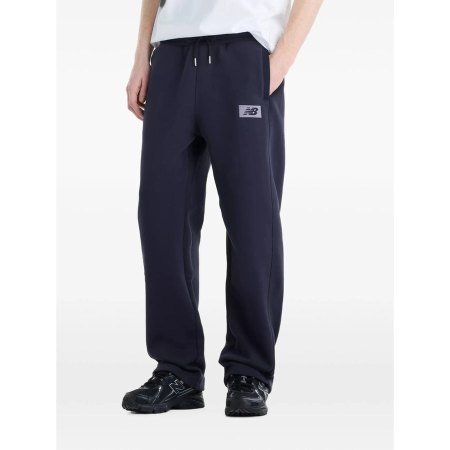 Fleece Track Pants Blue Polyester